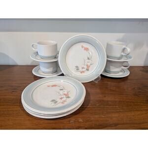 Vintage Impressions by Daniele Riverside Stoneware Tea / Luncheon Set 12 Pieces